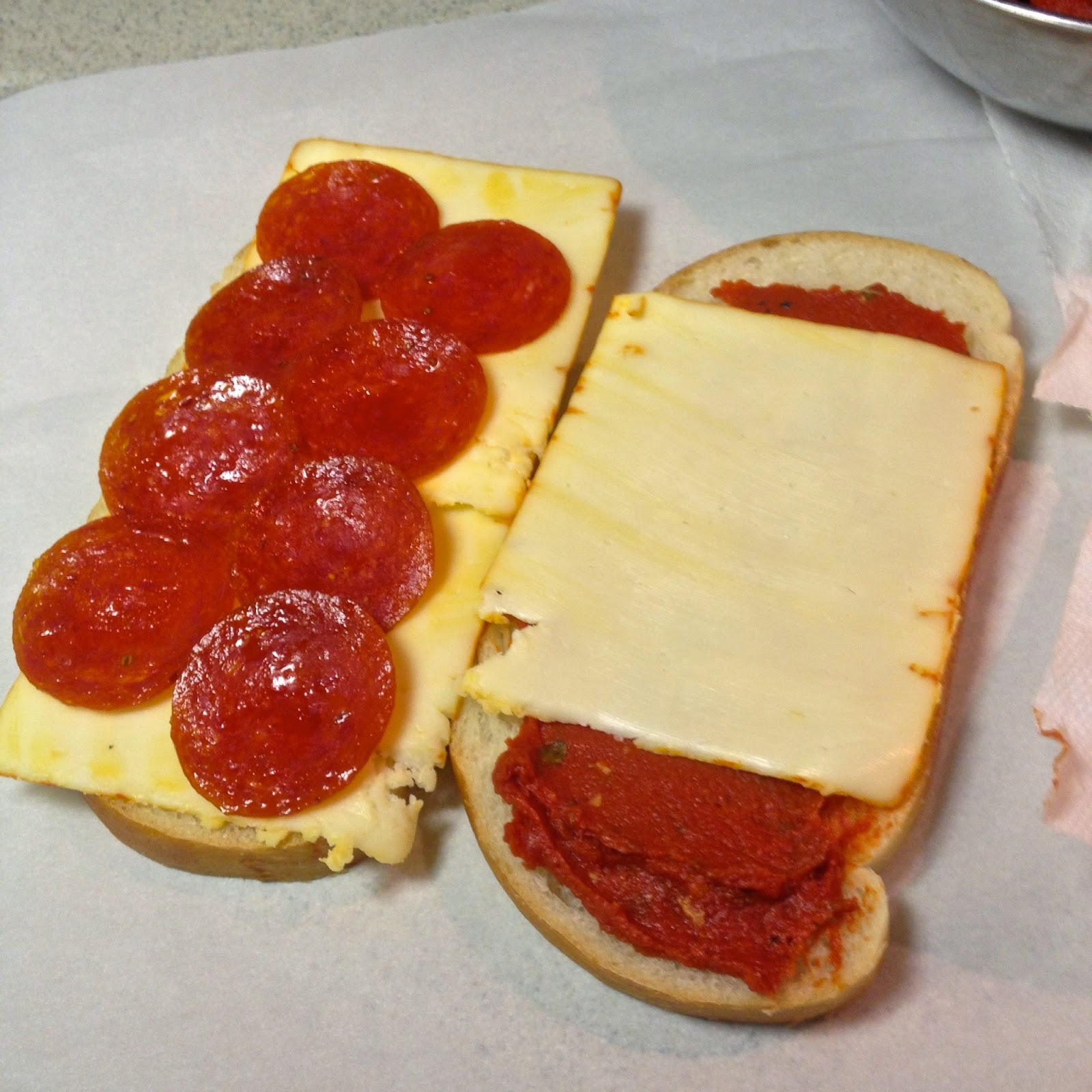 Pepperoni Pizza Grilled Cheese with Pizza Butter Love Bakes Good Cakes
