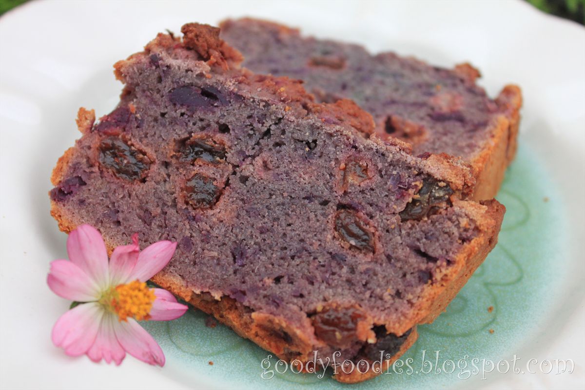 GoodyFoodies I baked Healthy Sweet Potato and Raisin Loaf