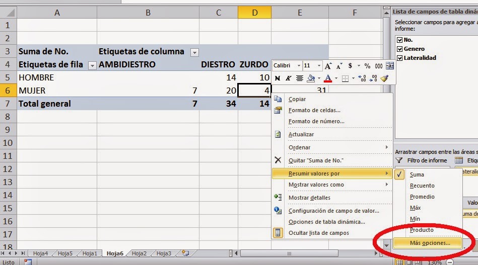 Curso de Tablas Dinamicas COMO CREAR UNA TABLA DINAMICA