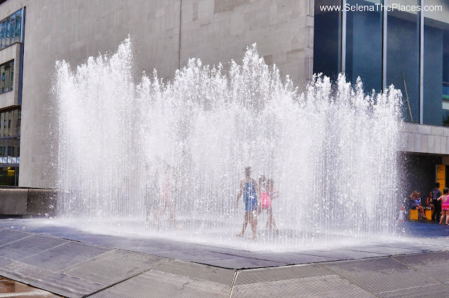 Fountain at Southbank Centre London