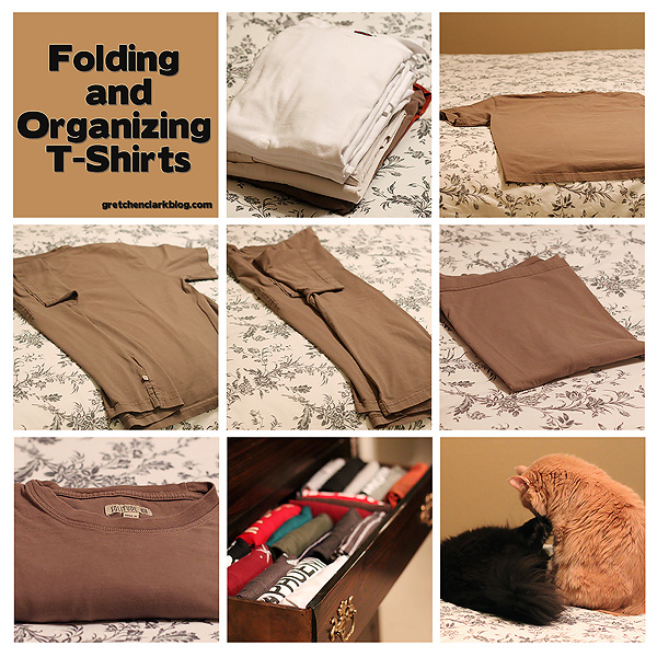 {a little of this & that} folding and organizing Tshirts...