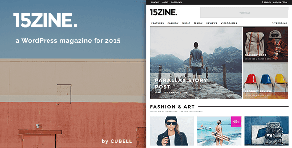 15Zine HD Magazine Newspaper WordPress Theme