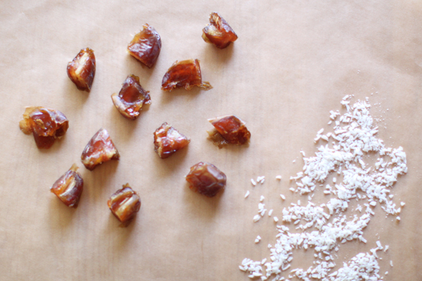 Chopped Medjool dates & shredded coconut