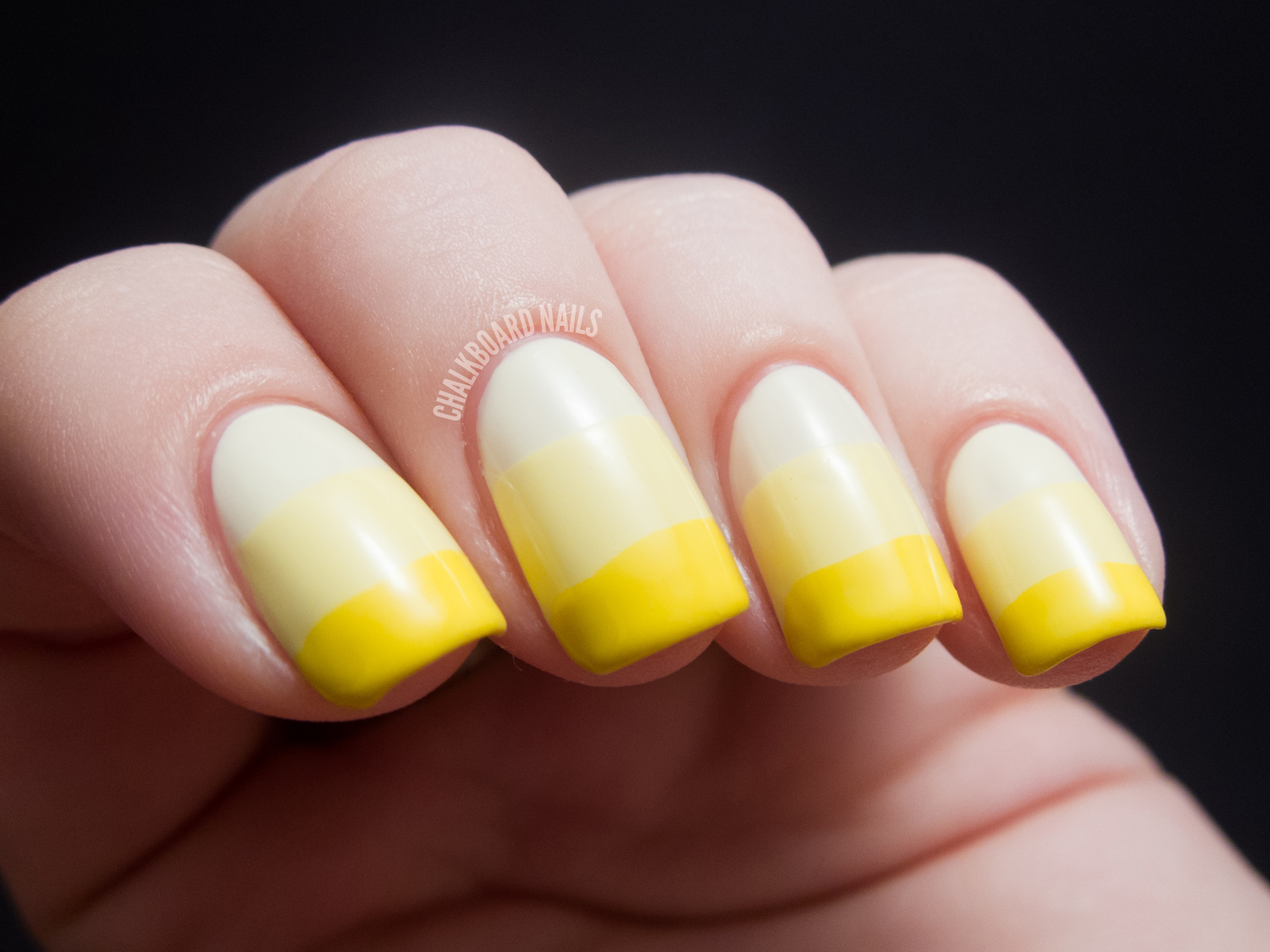 31DC2012 Day 03, Yellow Nails Chalkboard Nails Nail Art Blog