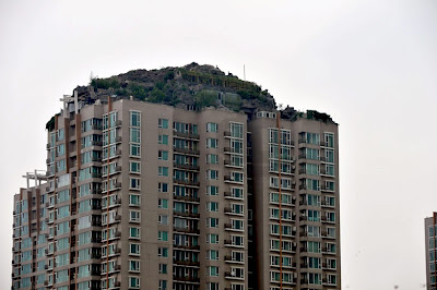 Construcción montaña artificial china pekin