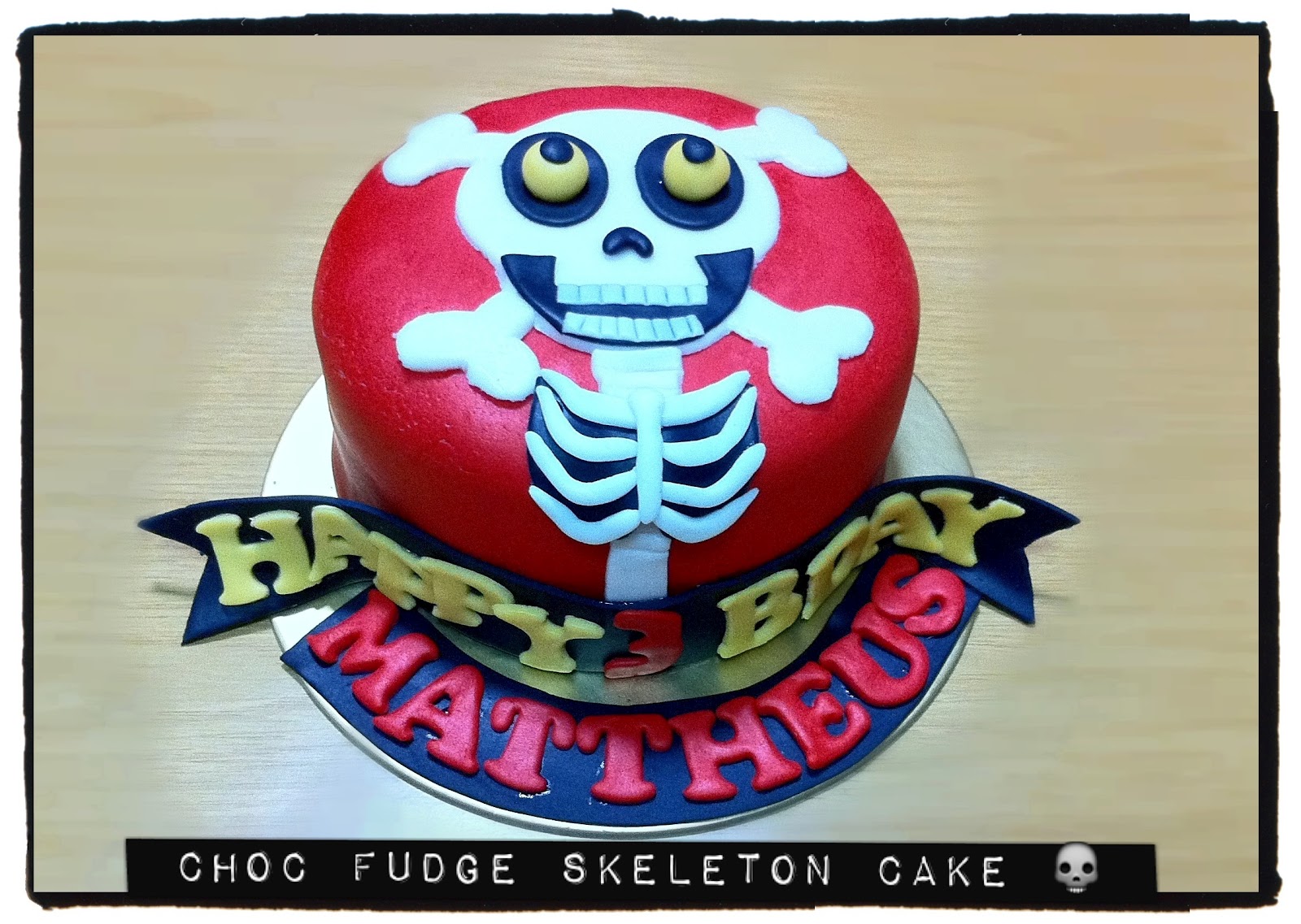skeleton cake