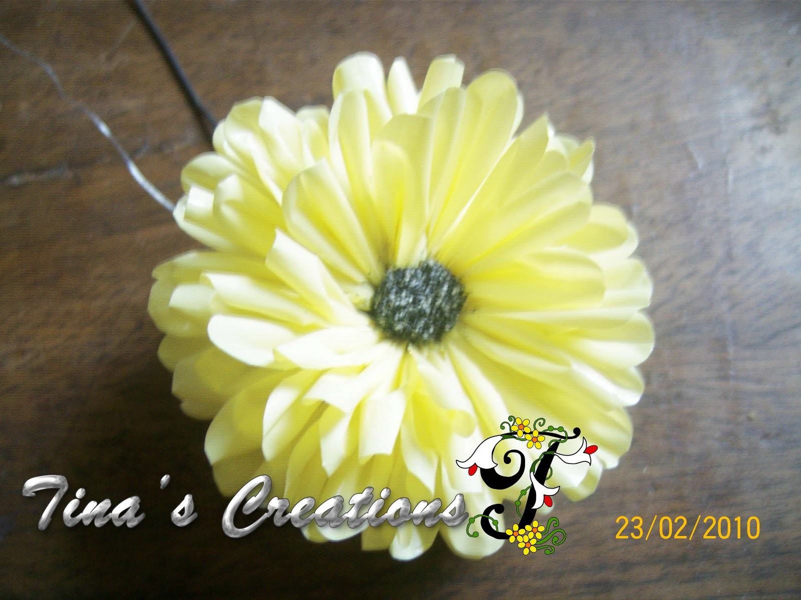 Tinas Creations Straw Flower Tutorial