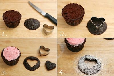 Cupcake Coração vazado  Heart+cutout+cupcakes+how+to