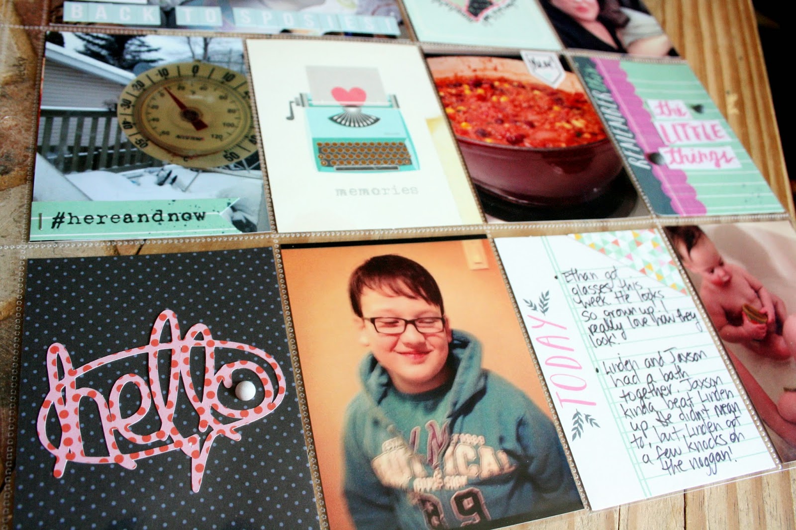 My Life on Paper Scrapbook Nerd Challenge Use 6x6 paper pads