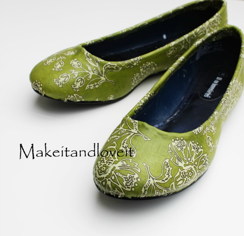 covering shoes with fabric