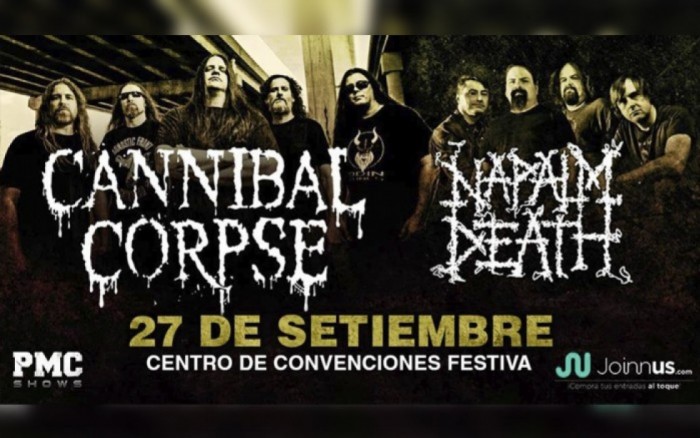 Cannibal Corpse y Napalm Death en Lima