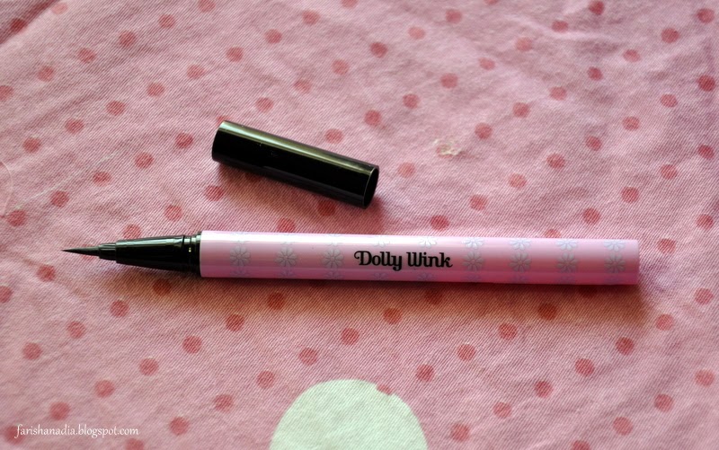 Dolly Wink Liquid Eyeliner in Deep Black Review Farisha Nadia