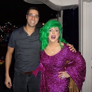 The winners of free Boy Butter giveaways at Hedda Lettuce's Christmas show, Lettuce Rejoice