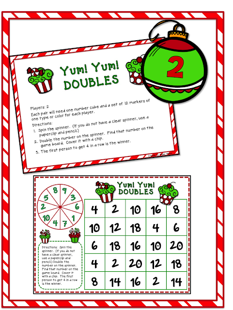 Make your math game time merry and bright with these 5 cheery & bright math games for the Holiday Season in your classroom.