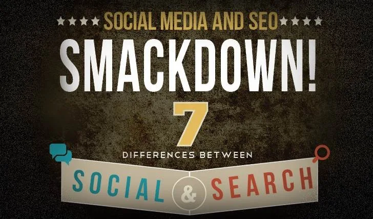 SEO Vs Social Media Marketing Smackdown - #infographic