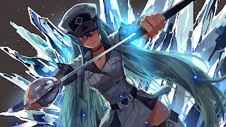 Tapeta Full HD z Akame Ga Kill z Esdeath z lodem i mieczem