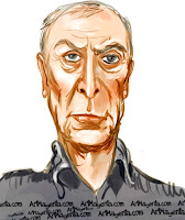 Michael Caine is a caricature by Artmagenta