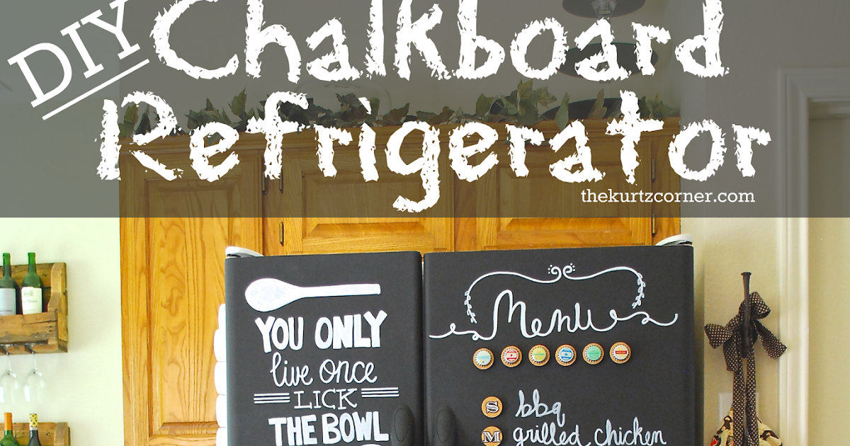 Chalkboard Refrigerator DIY Tutorial
