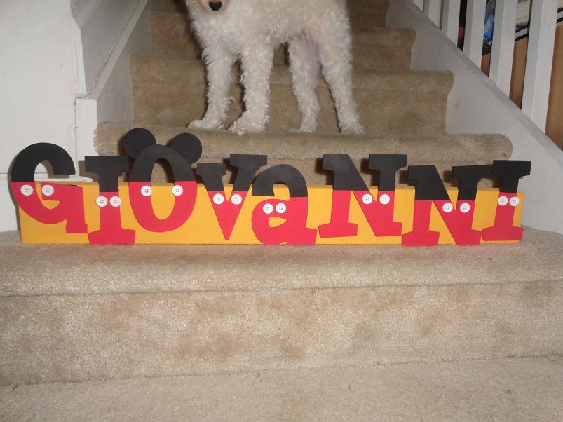 Mickey Mouse Lettering