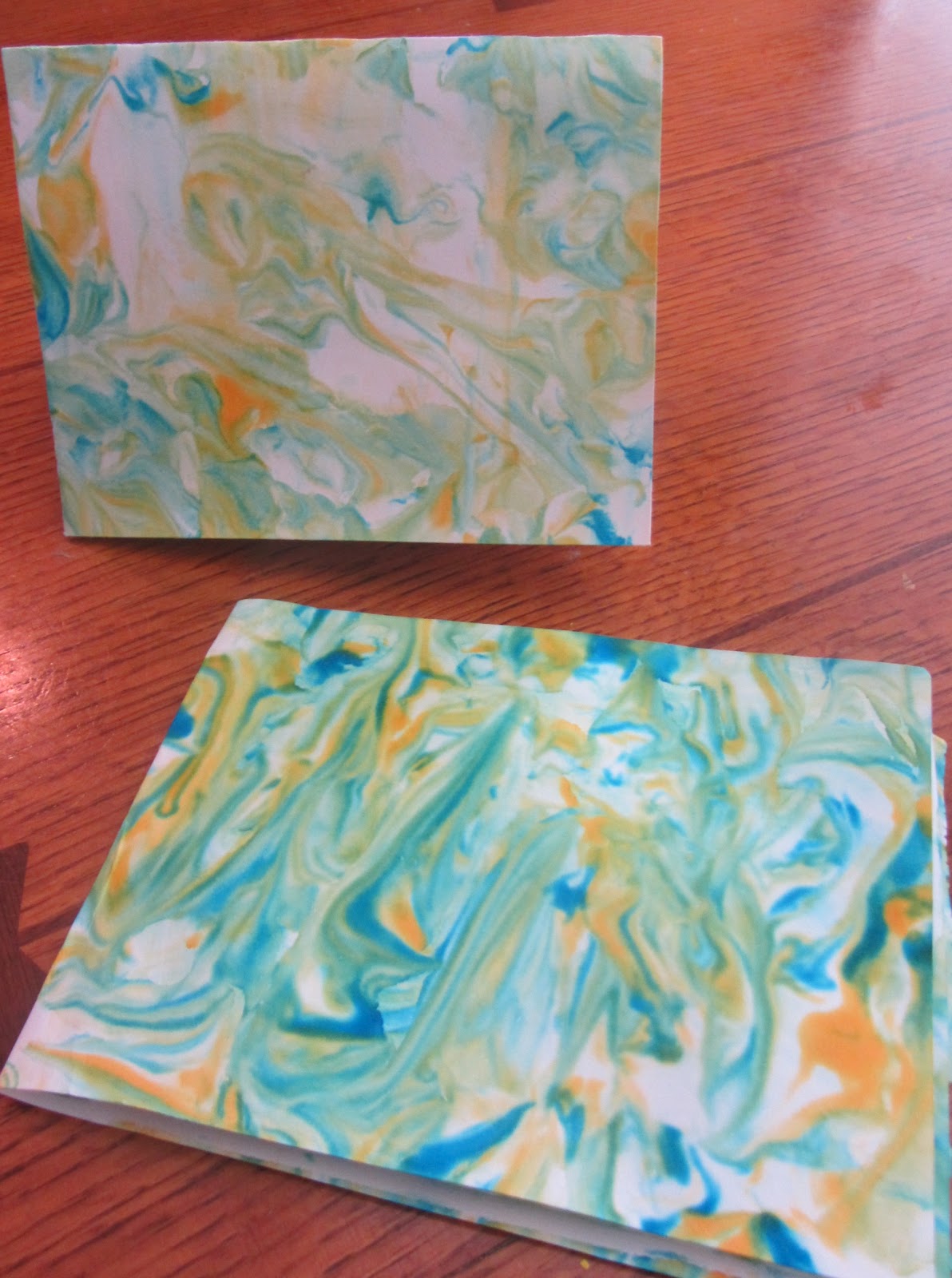 Leave Boredom Behind Shaving Cream Paper Marbling
