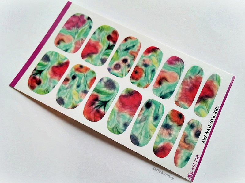 BPS Floral Flowers Water Decals Nails Nail Art Design Manicure