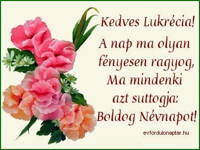 Lukrécia névnap - Július 9