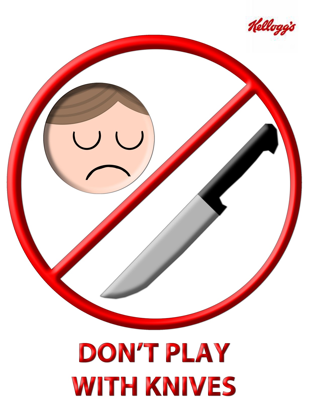 A&AD Erick's "Don't play with knives" Flash Card