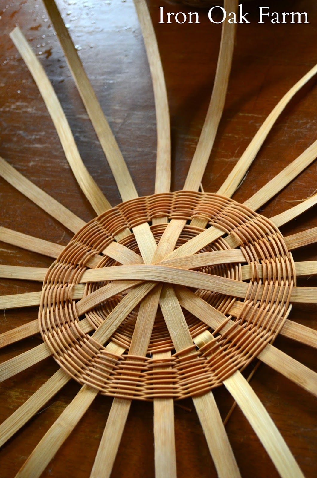 Iron Oak Farm Round Bottom Basket