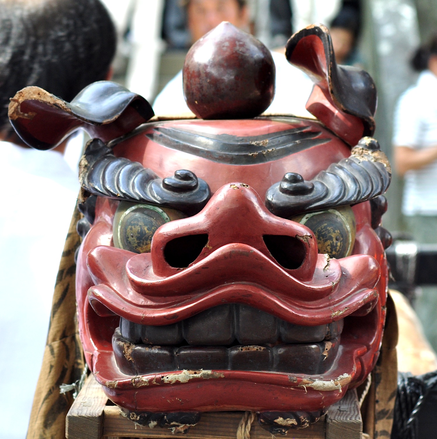 Menkake Gyoretsu Japanese Mask Festival in Kamakura
