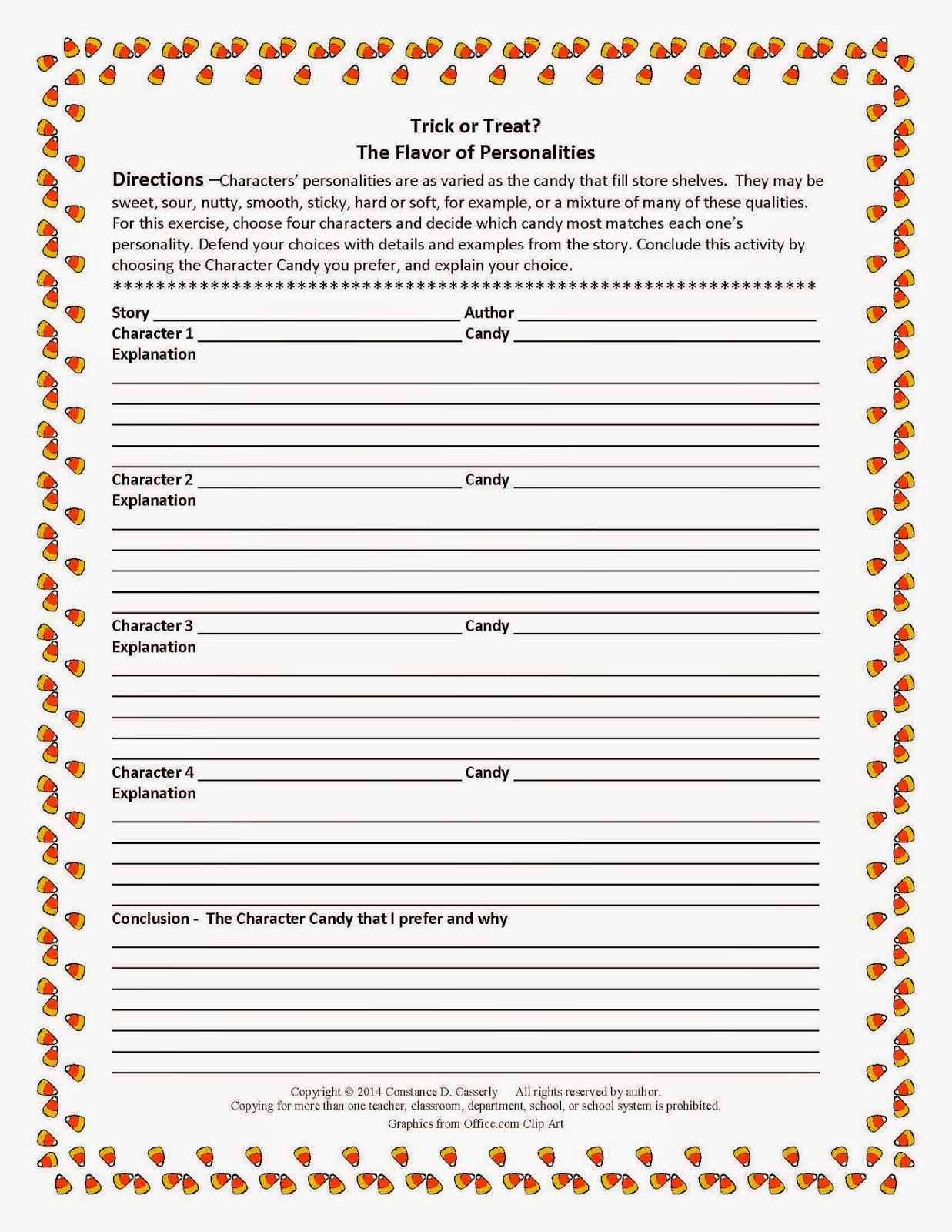 Trick or Treat? The Flavor of Personalities Trick or Treat? The Flavor of Personalities