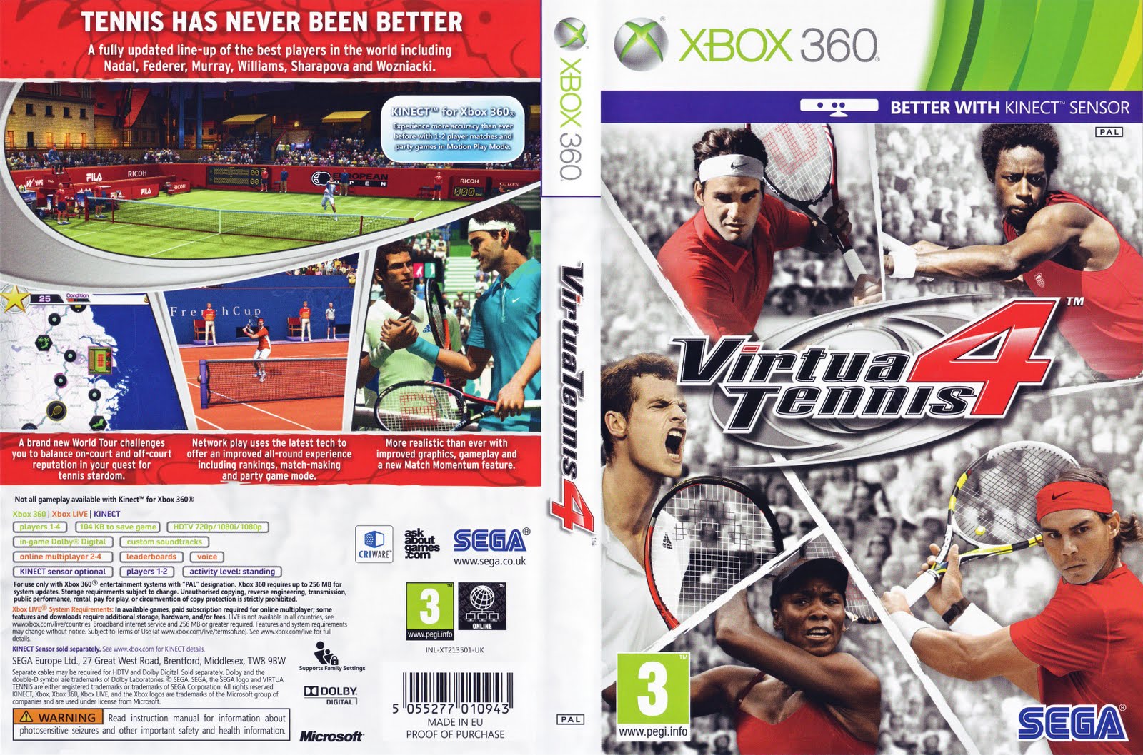 Games Covers Virtua Tennis 4 Xbox 360