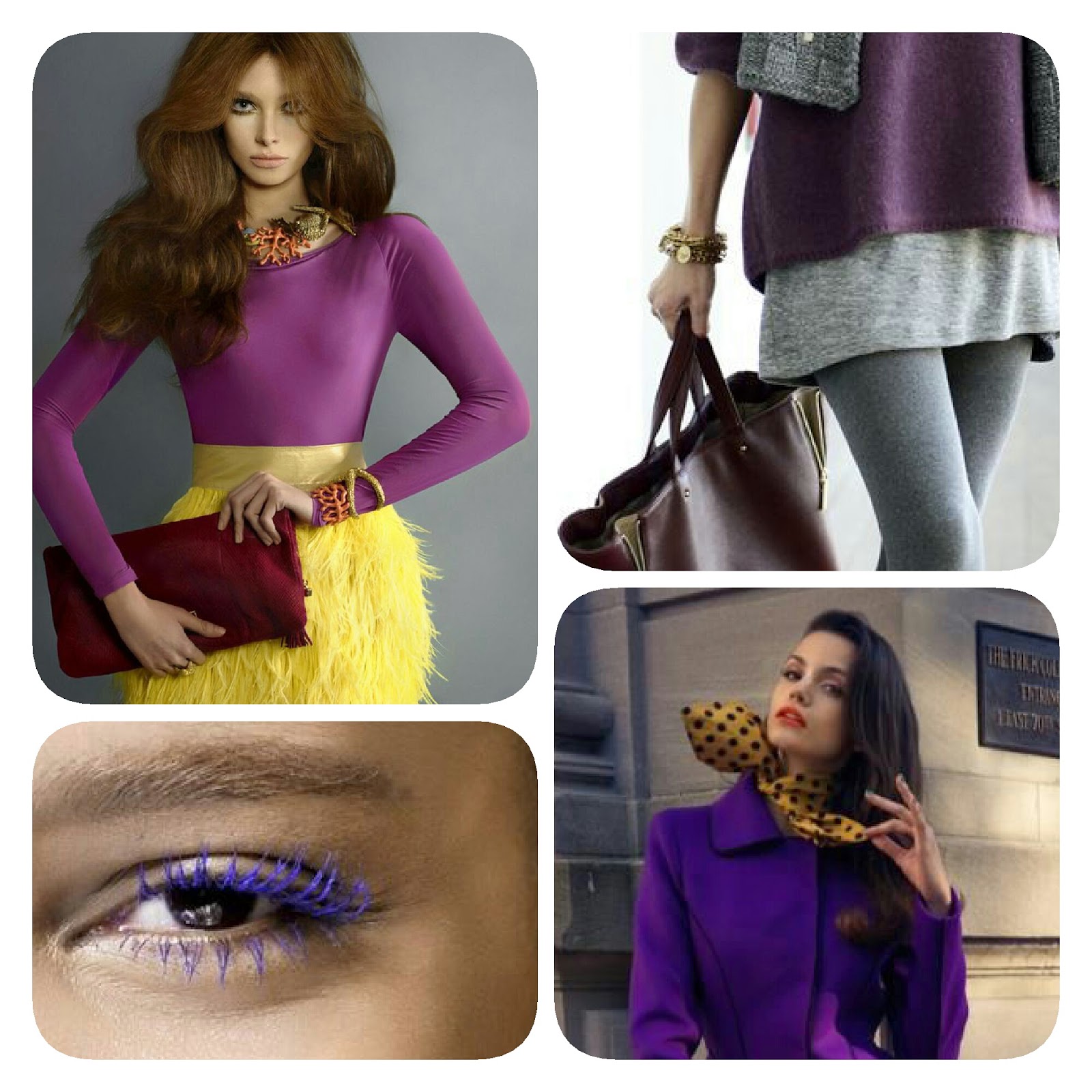mor-mor kolye-mor modası-purple fashıon-style-mor ve sarı-mor kaban