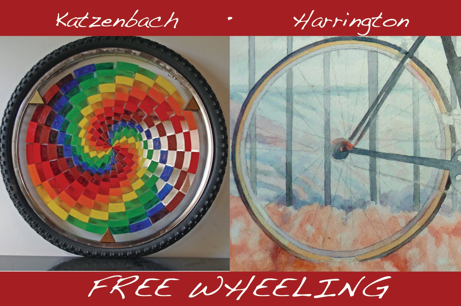 Artists' Gallery Freewheeling in Lambertville (Two Artists Push Pedals)