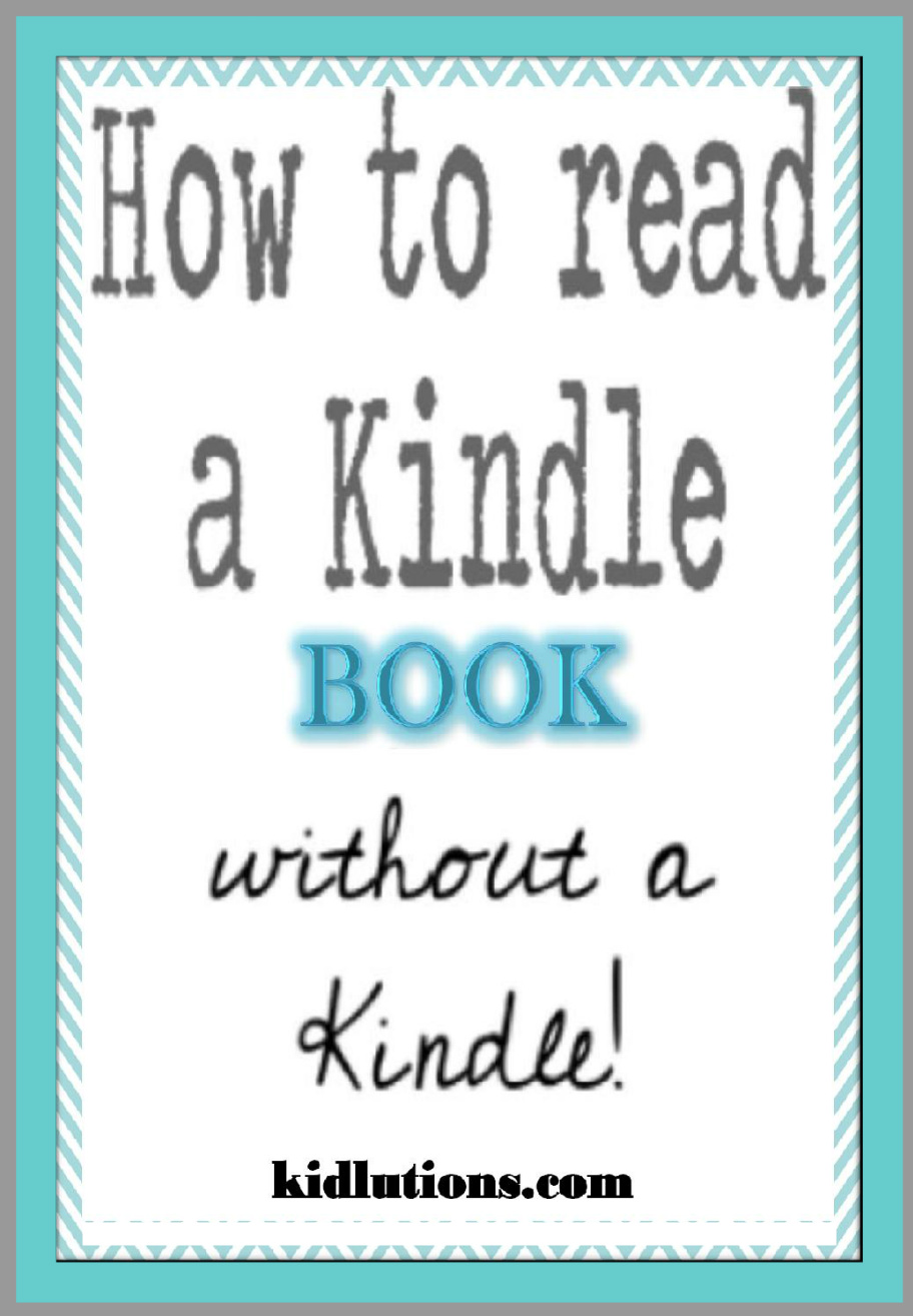 How to Read a Kindle Book without a Kindle Device