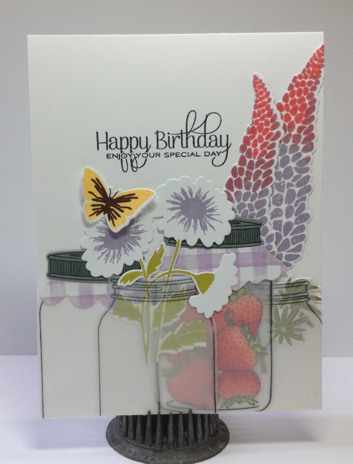 Crafting While I Wait Mason Jar Birthday Flowers