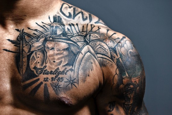 Tattoos For Men On Chest To Shoulder