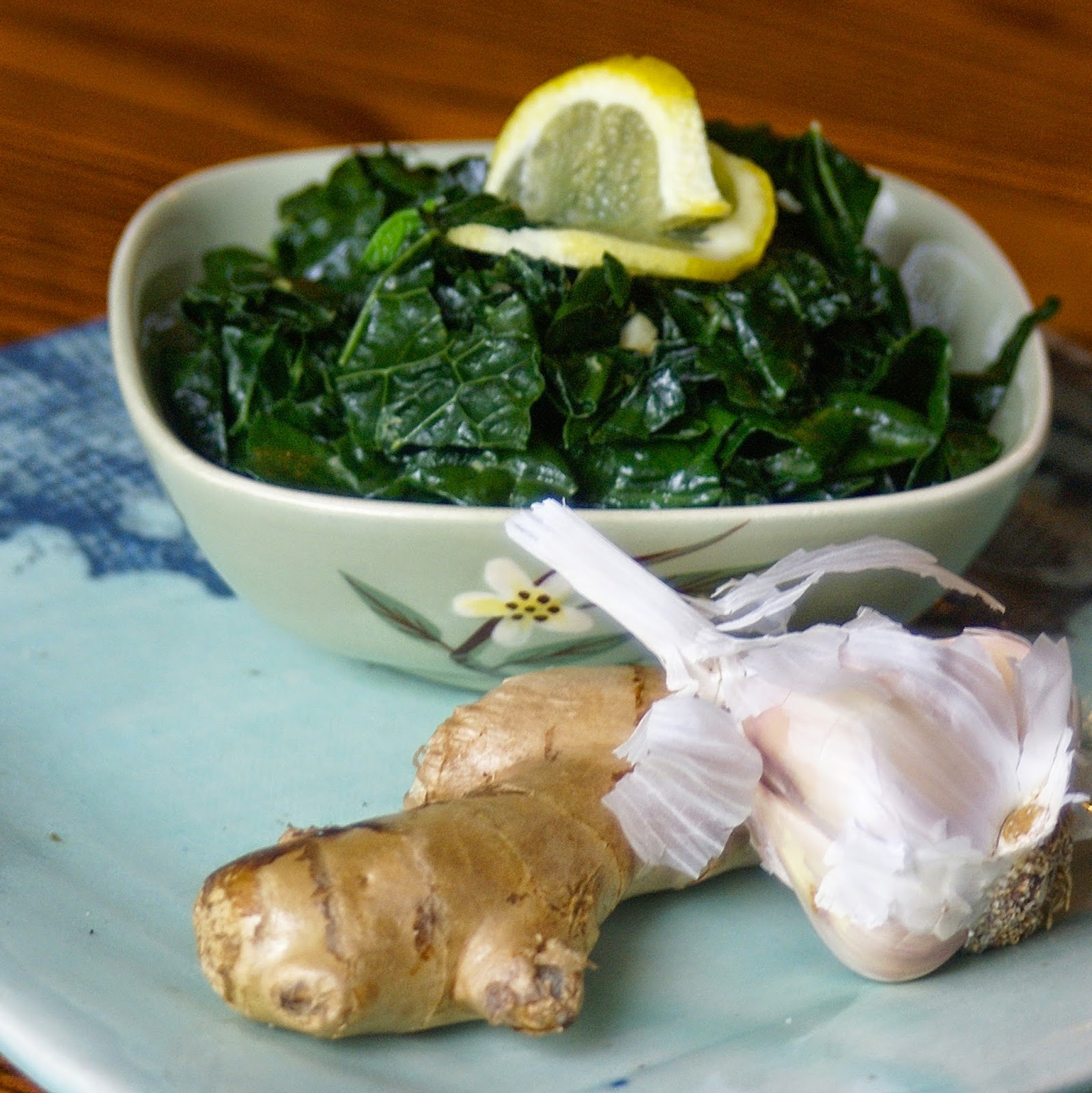 Margaret's Dish Garlic Ginger Kale
