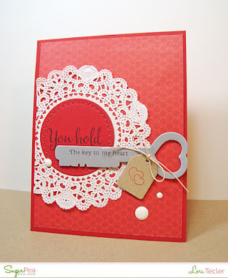 The Key to My Heart card-designed by Lori Tecler/Inking Aloud-stamps and dies from SugarPea Designs The Key to My Heart card-designed by Lori Tecler/Inking Aloud-stamps and dies from SugarPea Designs