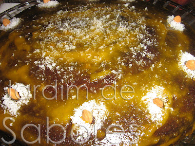 Bolo de Cacau com Nutella e Ovos Moles