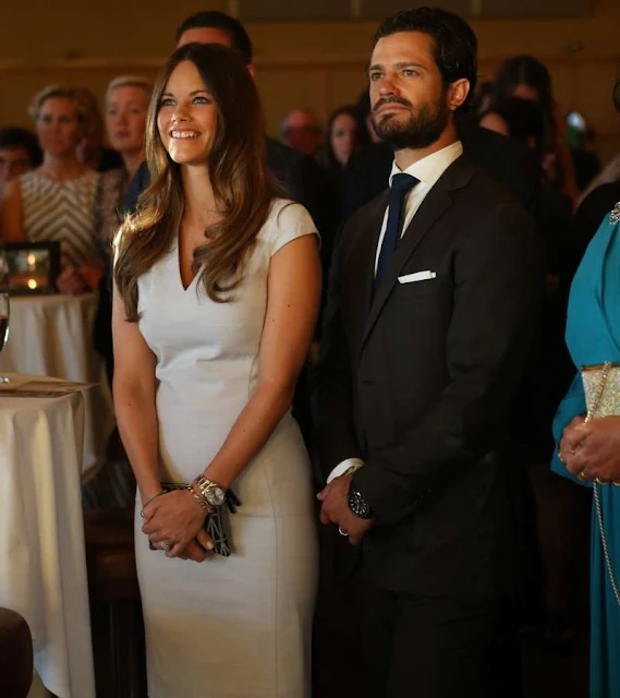 Prince Carl Philip and Princess Sofia Hellqvist. attended a charity gala dinner (Princess Sofia, Duchess of Värmland)