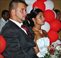 Wedding couple listening to pastor's sermon the wedding sermon