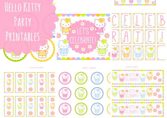 hello kitty party printables