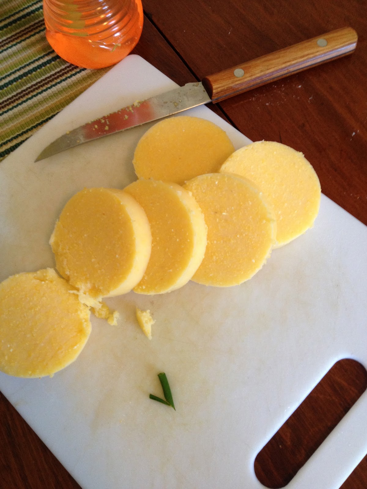 GoingGlutenFree Cheesy Fried Polenta Cakes