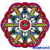 Colour floral shape Kaleidoscope 2013 art designing.