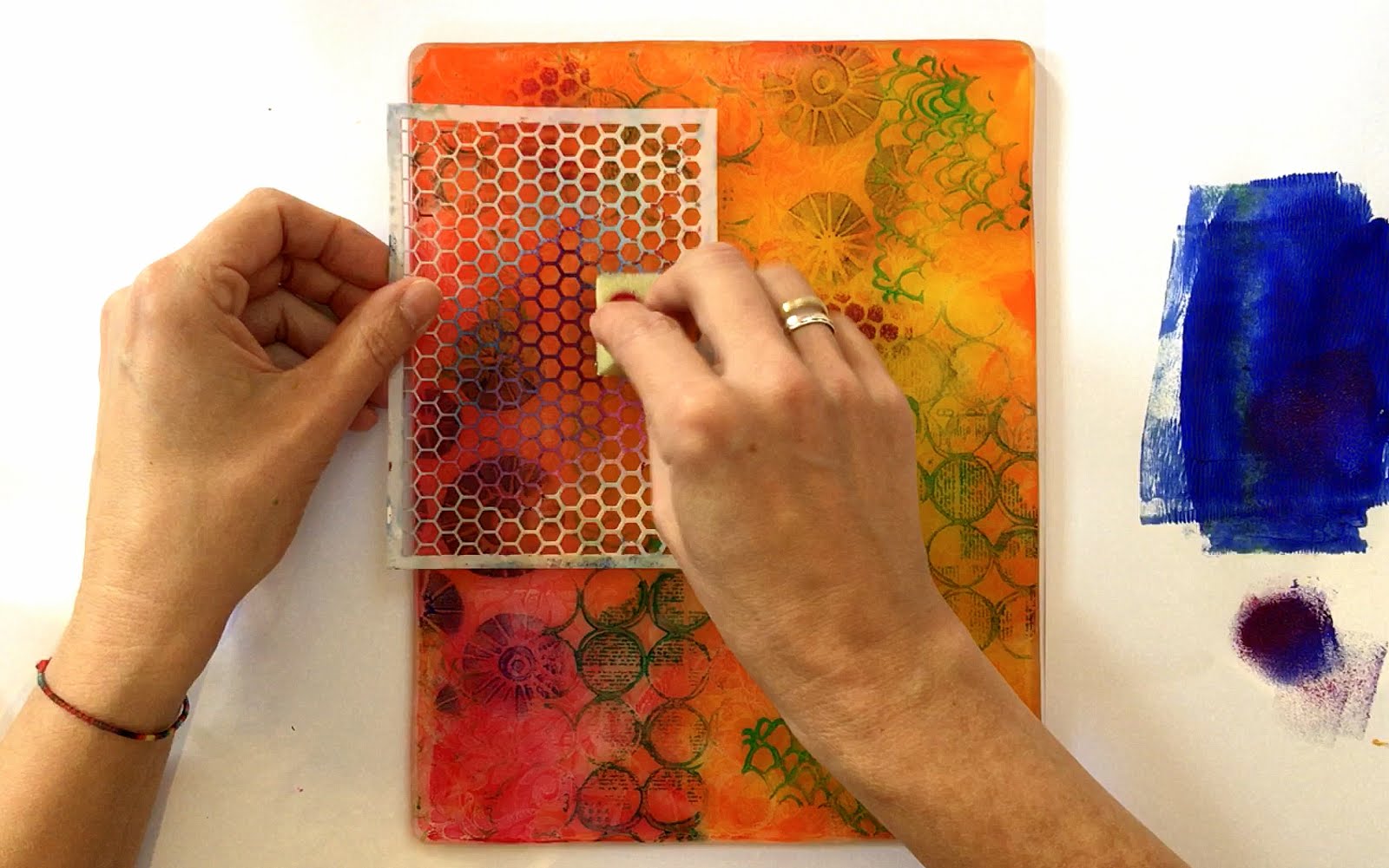 Printing with Gelli Arts® Printing Single Prints with Multiple Layers