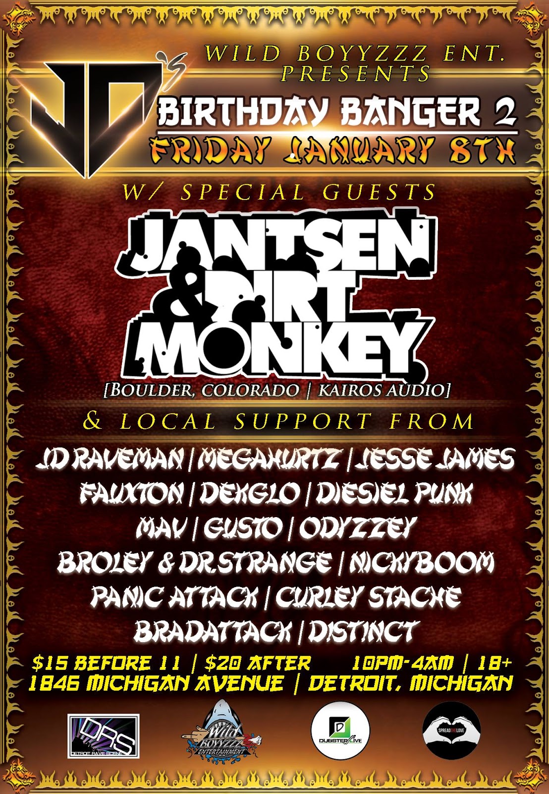 jantsen dirt monkey take over the works in detroit mi tonight the works detroit mi