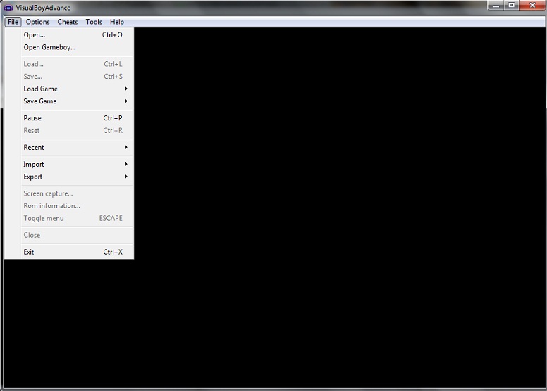 Unsupported File Type Visual Boy Advance