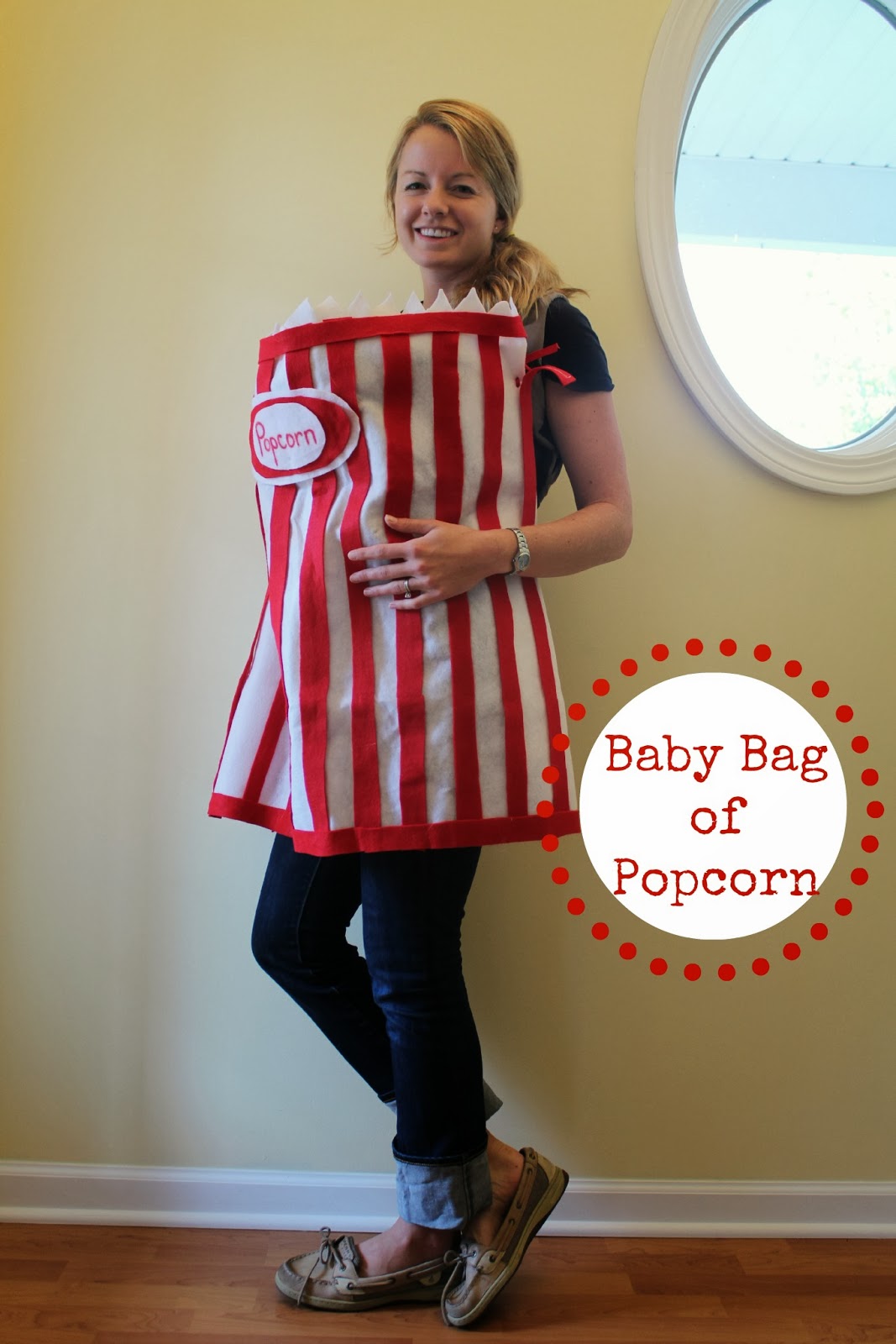 Nearly Handmade No Sew Popcorn Costume for Baby