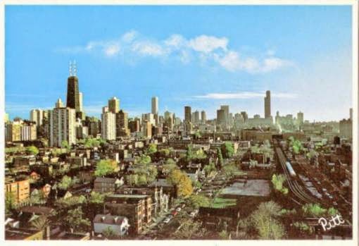 Lawrence Arms band name origins - postcard-chicago-skyline http://chuckmanchicagonostalgia.wordpress.com/2011/03/31/postcard-chicago-skyline-unusual-view-from-over-neighborhood-on-north-side-c1970/postcard-chicago-skyline-unusual-view-from-over-neighborhood-on-north-side-c1970/