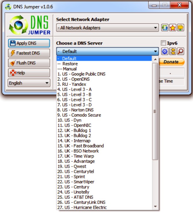 How to Change DNS Settings Using DNS Jumper